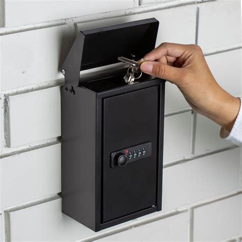 safety metal storage box|secure drop box for keys.